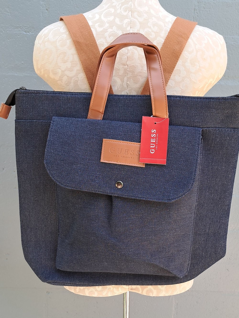 GUESS Backpack denim Jean Blue